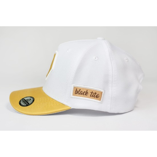 Boné BlackTito Branco/Dourado BLK