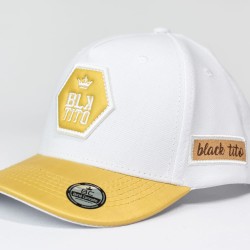 Boné BlackTito Branco/Dourado BLK