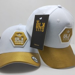 Boné BlackTito Branco/Dourado BLK