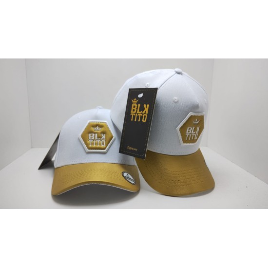 Boné BlackTito Branco/Dourado BLK